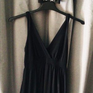Black knit bubble skirt dress